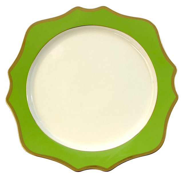 Anika Green Porcelain Charger